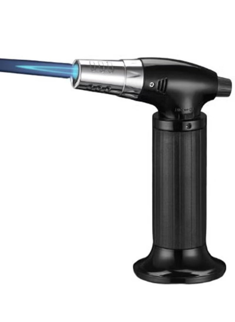 دينكس ولاعة المطبخ، شعلة المطبخ، شعلة الطهي، شعلة الكريم بروليه، ولاعة قابلة لإعادة التعبئة وقابلة للتعديل مع قفل أمان - Image 1