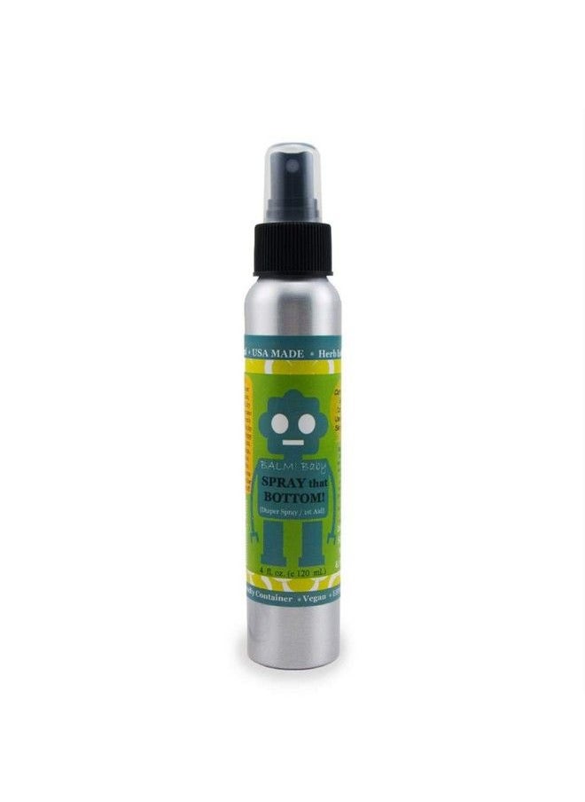 BALM! Baby - Spray That Bottom Diaper Rash Spray ; Sprayable Diaper Rash Cream ; No Touch No Rub No Mess! ; Cloth Diaper Balm ; All Natural Vegan Herbal ; Multipurpose Skin Aid ; 4Oz - Image 1