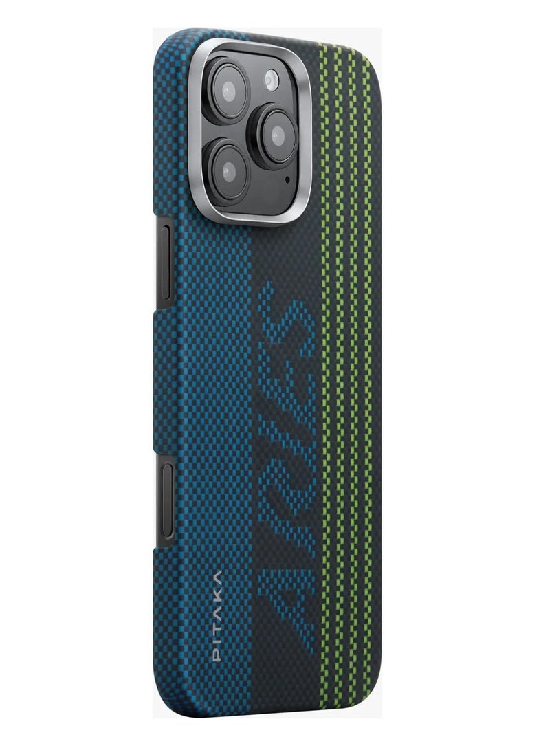 بيتاكا جراب Aries Tactile Woven لهاتف iPhone 16 Pro / متوافق مع MagSafe / يتوهج في الظلام / مصنوع من ألياف الأراميد / مقاوم للخدش / نحيف وخفيف الوزن / شحن لاسلكي لهاتف iPhone 16 Pro - بطاقة ائتمان - Image 3