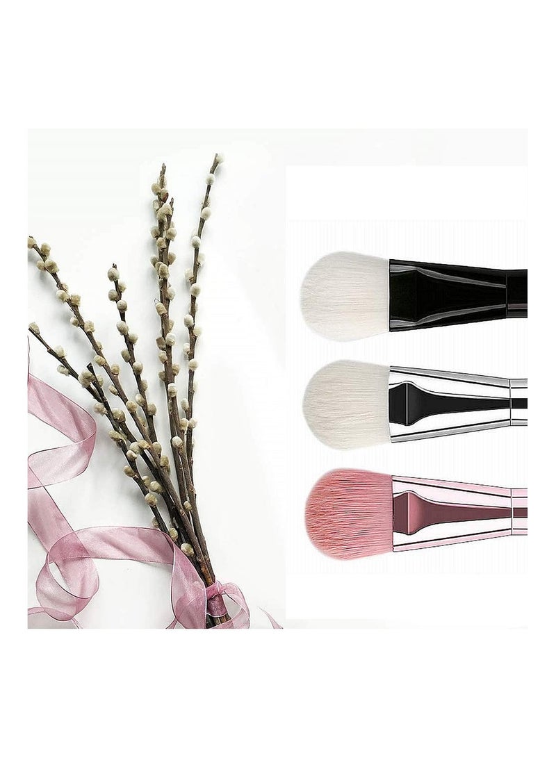 3PCS Soft Hair Fiber Facial Mask Brush Set - Double-Headed Design for Mud Masks and Serums, Silicone Cosmetic Scrapers, Perfect Beauty Tool for Smooth Application and Skincare. - Image 3