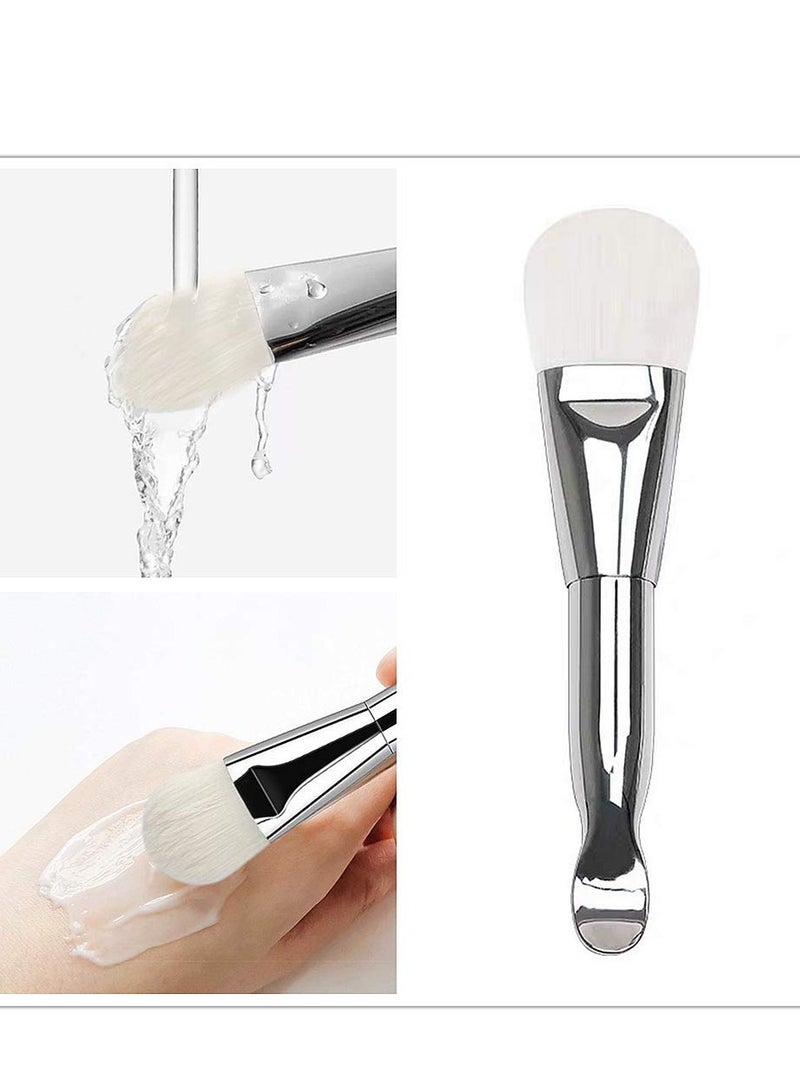 3PCS Soft Hair Fiber Facial Mask Brush Set - Double-Headed Design for Mud Masks and Serums, Silicone Cosmetic Scrapers, Perfect Beauty Tool for Smooth Application and Skincare. - Image 5