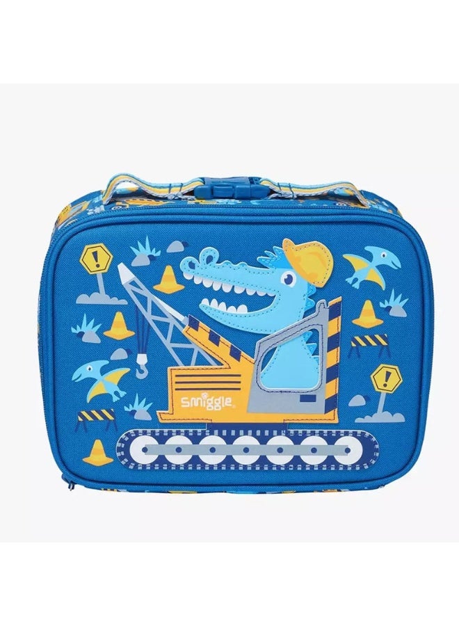 Smiggle Dinosaur Construction Vehicle Series Children's Insulated Lunch Bag - Image 1