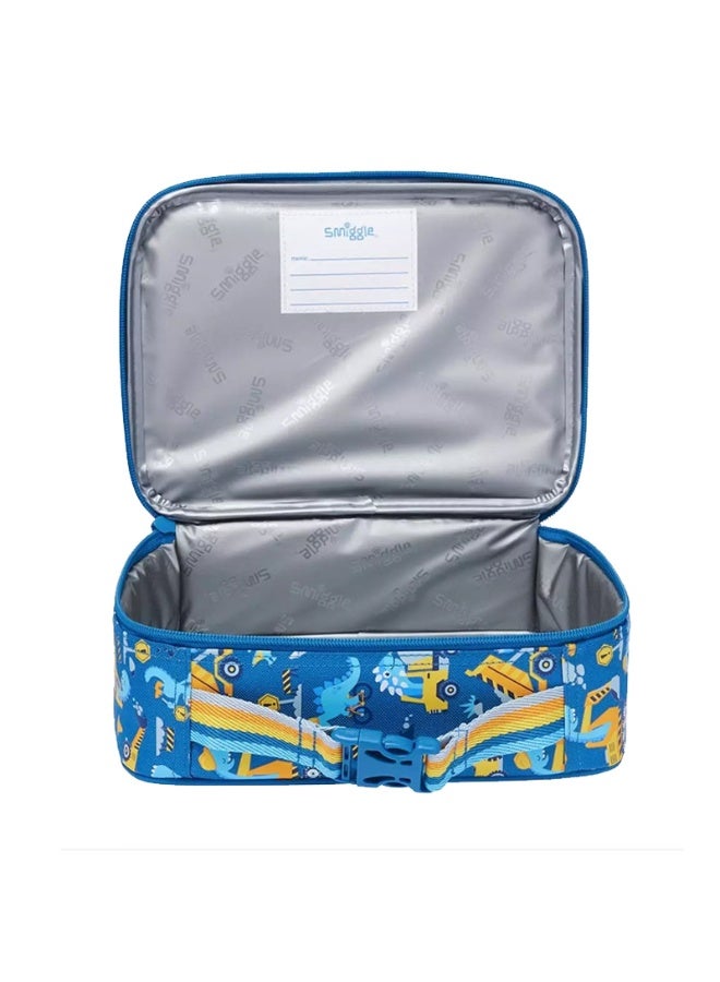 Smiggle Dinosaur Construction Vehicle Series Children's Insulated Lunch Bag - Image 2