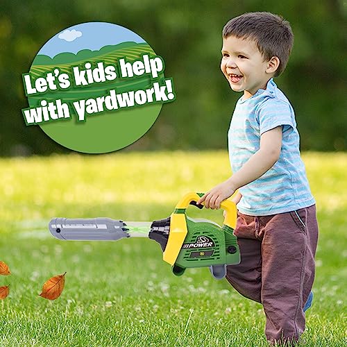 John Deere Leaf Blower Toy for Kids Pretend Construction Tool with Lights and Sounds Blows Real Air - Image 5