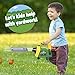 John Deere Leaf Blower Toy for Kids Pretend Construction Tool with Lights and Sounds Blows Real Air - Image 3