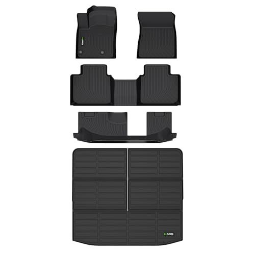HAFIDI Floor Mats Cargo Liner for Mitsubishi Outlander 20222024 2025 Not Fit PHEV or Sport Models Custom Fit Full Set All Weather Car Accessories Rear Trunk Mat Floor Mats - Image 1