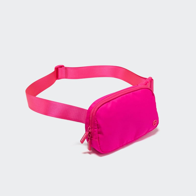 Pander Two Way Zipper Fanny Pack Nylon Everywhere Belt Bag for Women, Water Repellent Waist Packs, Crossbody Bags with Adjustable Strap (Sonic Pink). - Image 3