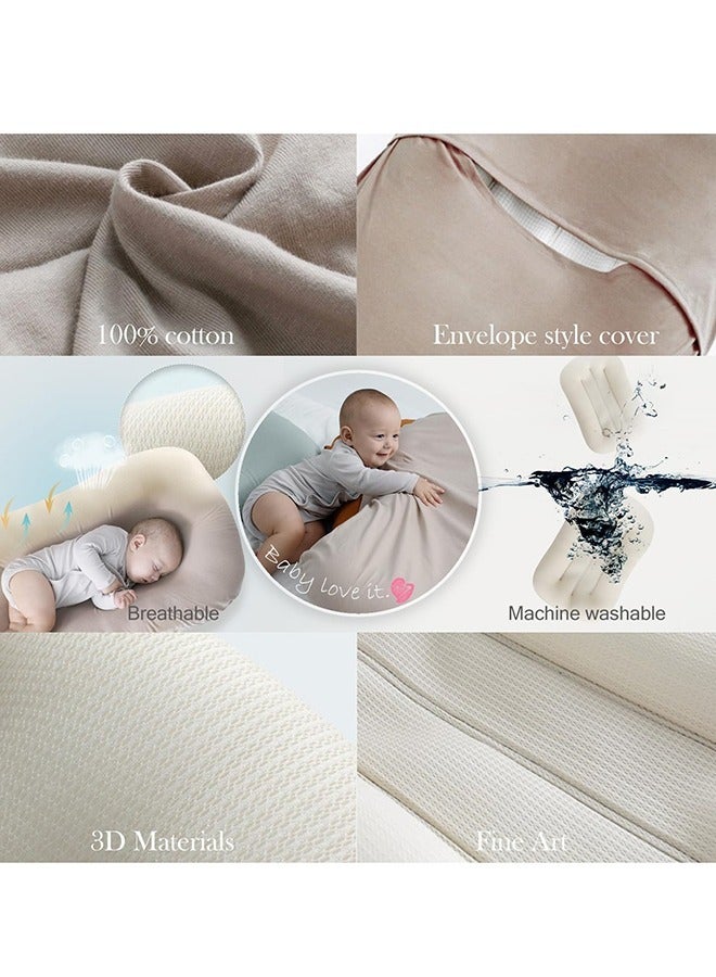 VUCATIN Baby Nest for Newborn 0-12 Month Baby Nest Cover with 100% Cotton Muslin Cover Portable Nest Sleeper Cover for Infant Breathable & Natural Baby Lounger (Light Brown) - Image 5