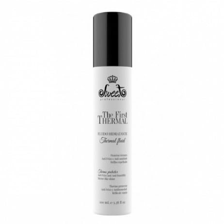 THE FIRST Thermal Fluid Protector  MultiBenefit Hair Treatment  Heat Protectant UV Protection AntiFrizz and Humidity  MirrorLike Shine  For All Hair Types  100ml  338 Fl Oz  Sweet Pro