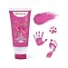 Noosuna Baby Hand and Footprint Ink with Sponge Head Baby Safe Paint 169 fl oz NonToxic and Washable Dog Safe Paint for Paws Suitable for Babies and Pets Newborn Memento New Mom Gifts Pink - Image 2