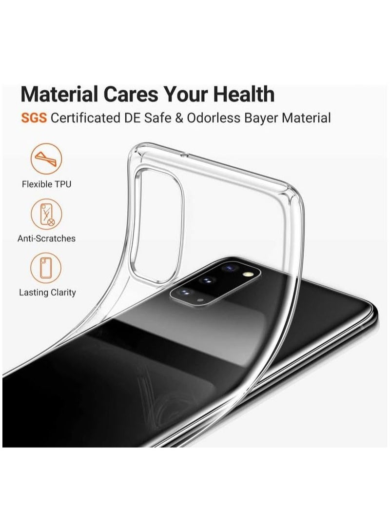 general Phone Case + Screen Protector for Infinix Note 40 Pro 5G (6.78), Ultra Thin Shockproof Soft Silicone Clear Cover for Infinix Note 40 Pro 5G Case with Tempered Glass - Image 2