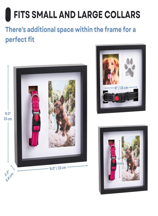 OtterPets Dog Paw Print Kit for Dogs, Dog Picture Frame with Shatterproof Plexiglass, 4 Customizable Displays, 9”x9”, Pet Memorial Gifts for Dogs, Loss of Pet Sympathy Gift, Pet Paw Print Impression Kit (Black) - Image 3