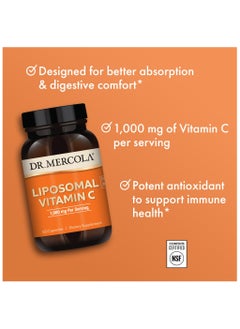 Dr. Mercola Liposomal vitamin c | 1,000 mg per serving, 60 capsules | dietary supplement  - Image 4