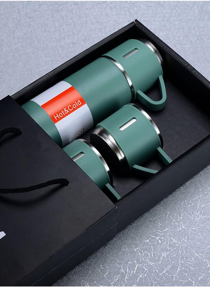 Shopit - Vacuum Insulated Flask Set, Stainless Steel Vacuum Flask Water bottle with Cups - Image 1