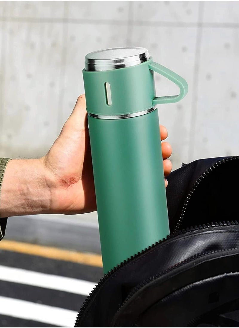 Shopit - Vacuum Insulated Flask Set, Stainless Steel Vacuum Flask Water bottle with Cups - Image 1