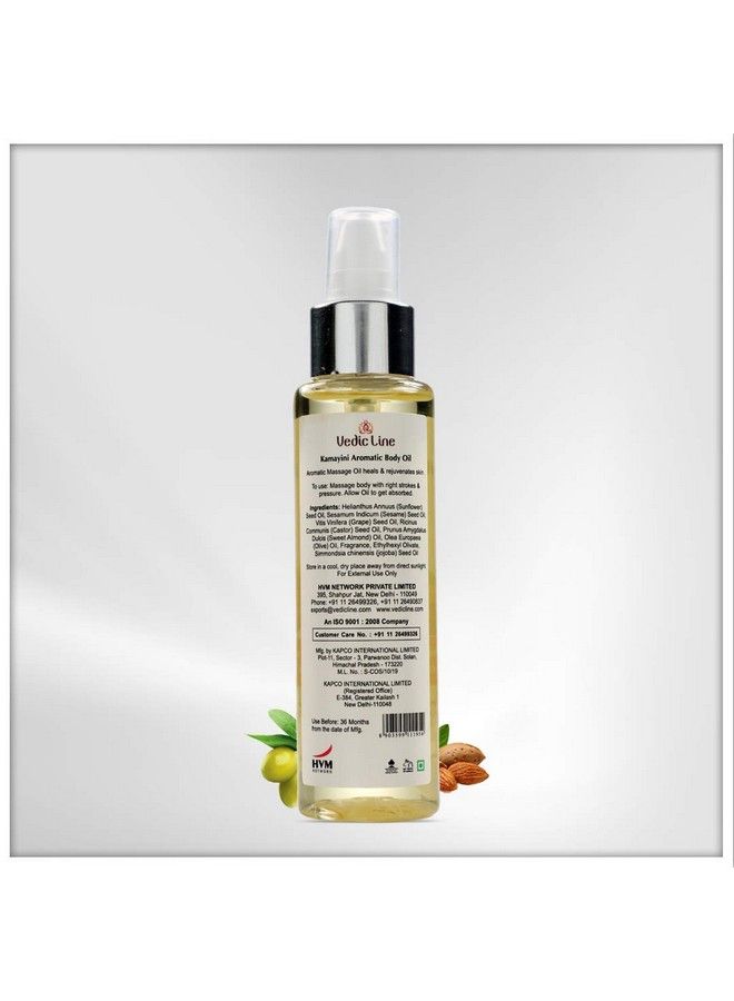 Vedicline Kamayini Aromatic Body Oil Helps To Repair And Renew Skin With Almond Oil Grape Seed Oil Sunflower Oil Reviving And Refreshing Body 100Ml - Image 4