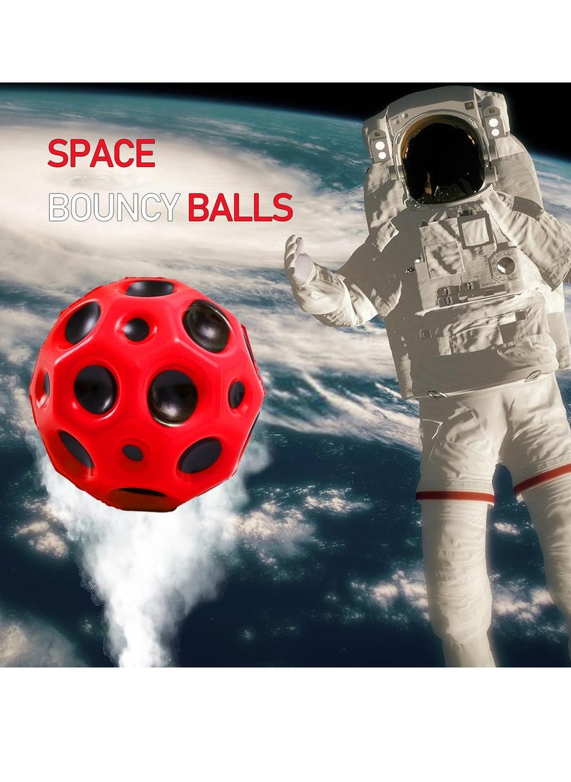 MAGIC VAULT 3 Pack Space Moon Balls, Super High Bouncing Ball, Pop Sounds Meteor Space Ball, Pop Bouncing Ball Rubber Bounce Ball for Kids Adults, Sport Training Ball for Indoor and Outdoor  - Image 4