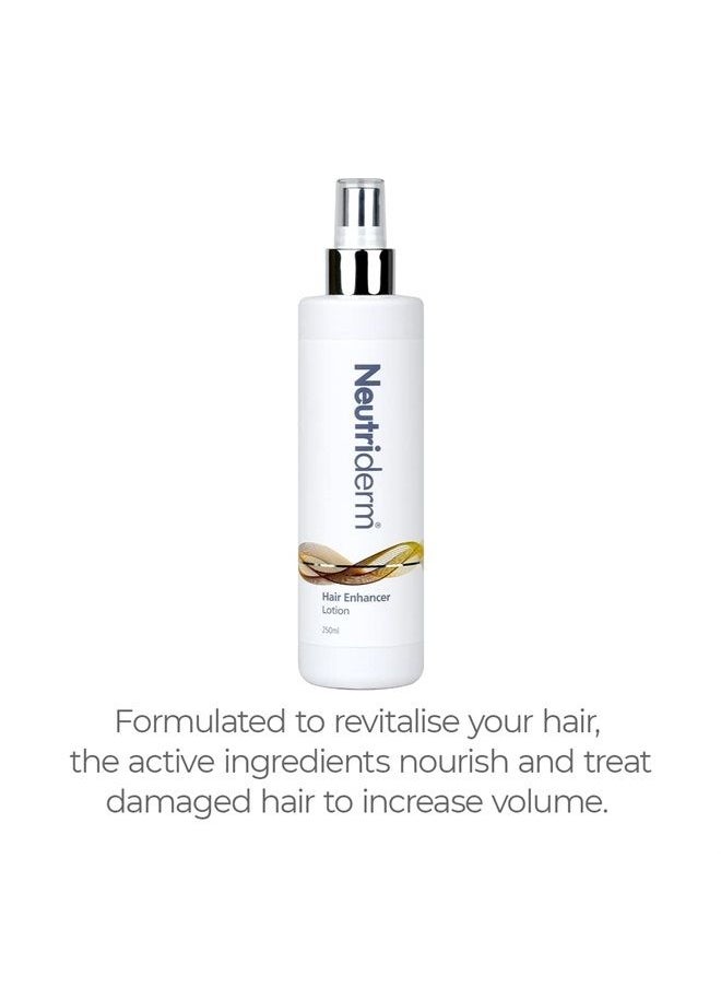 Neutriderm - Neutriderm Hair Enhancer Lotion - Revitalizes + Thickens Dry, Weak and Damaged Strands, Hair Fall Treatment for Men & Women, 250ml - Image 1