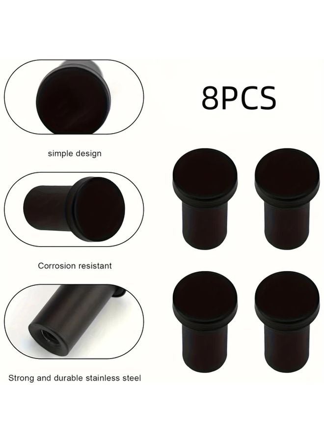 8 قطع خطافات معاطف حمام مودرن معلقة على الحائط بملمس غير لامع للمطبخ وغرفة النوم - Image 1