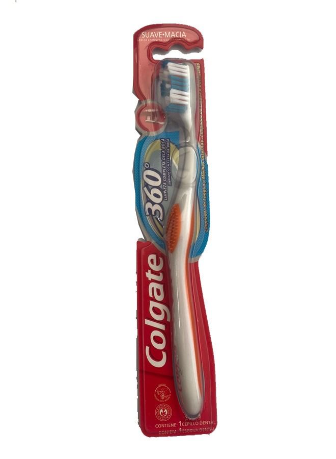 كولجيت فرشاة أسنان لتنظيف الفم بالكامل 360 درجة متعدد الألوان