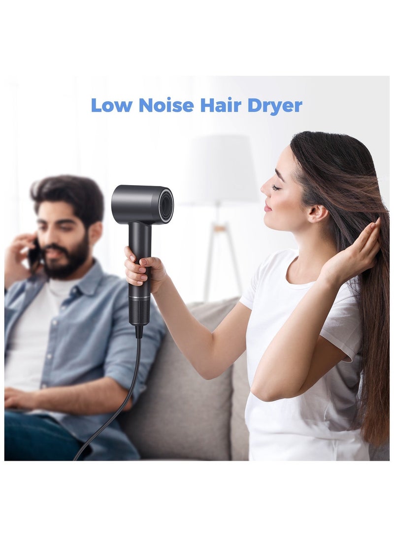 BOPCAL 1500W Professional High‑Speed Blow Dryer,110000RPM,200 Million Negative Ions Ionic Hair Dryer with Concentrator, Thermo‑Control Low Noise Lightweight for Home Salon & All Hair Types - Image 5