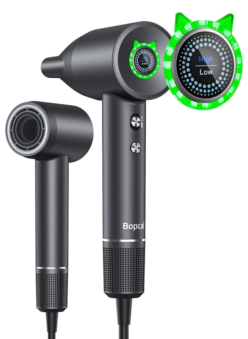 BOPCAL 1500W Professional High‑Speed Blow Dryer,110000RPM,200 Million Negative Ions Ionic Hair Dryer with Concentrator, Thermo‑Control Low Noise Lightweight for Home Salon & All Hair Types - Image 1