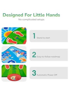 KHAJUL Salah Learning Prayer Mat with 36 Touch Keys and 7 Languages, Speaker, Fun & Easy Interactive Islamic Toy for Ages 3+ Children  - Image 3