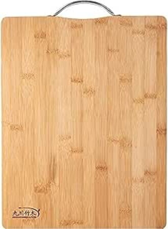 ECVV Extra Large Premium Bamboo Cutting Board, Wooden Chopping Board Kitchen Cutting Board With Juice Grooves. Natural Bamboo