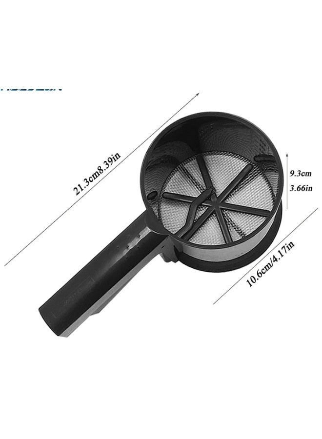 Handheld Professional Flour Sifter – One-Hand Press Sieve for Powdered Sugar and Baking Ingredients-Black - Image 3