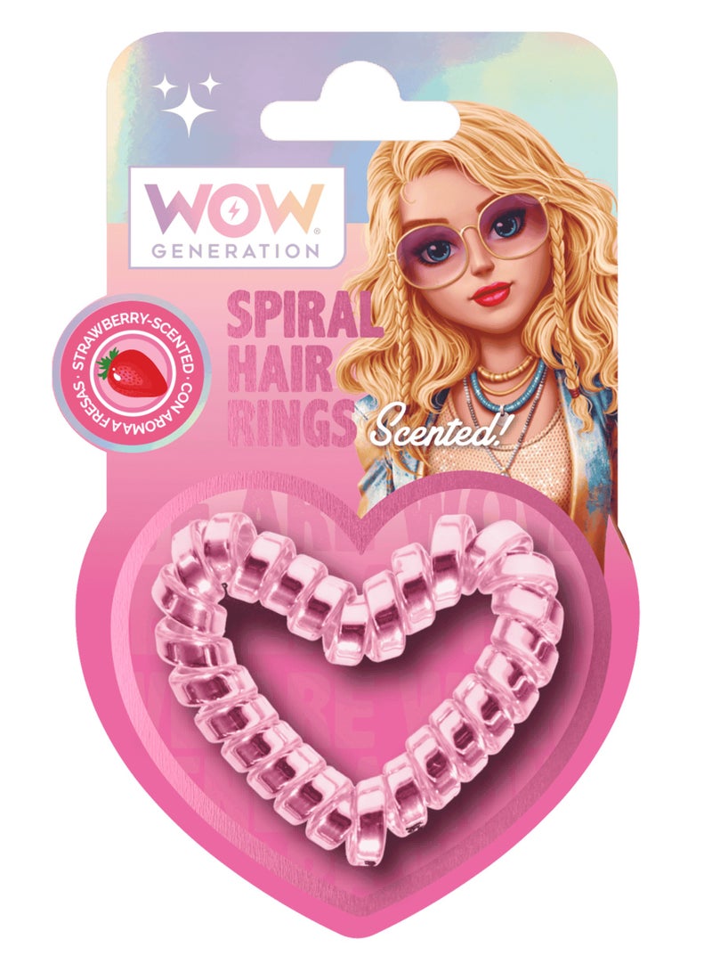 WOW Generation أربطة شعر على شكل ورائحة WOW Generation - وردية - Image 1