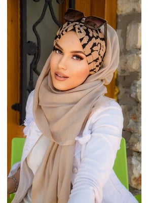 Aişe Tesettür Aisha Hijab Feminine Patterned Ready-Made Shawl  - Image 2