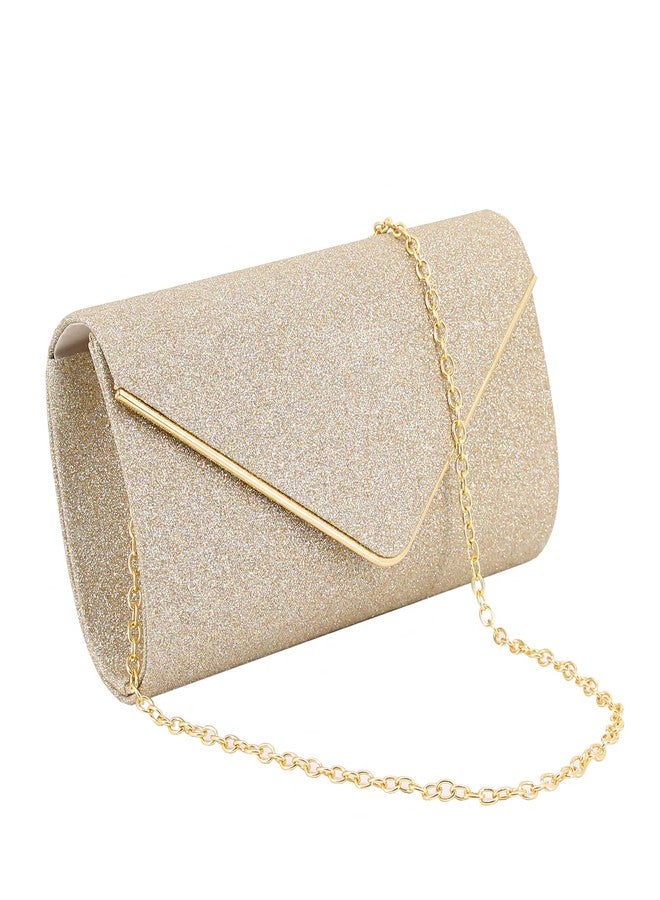 Naimo Flap Dazzling Clutch Bag Evening Bag with Detachable Chain - Image 1