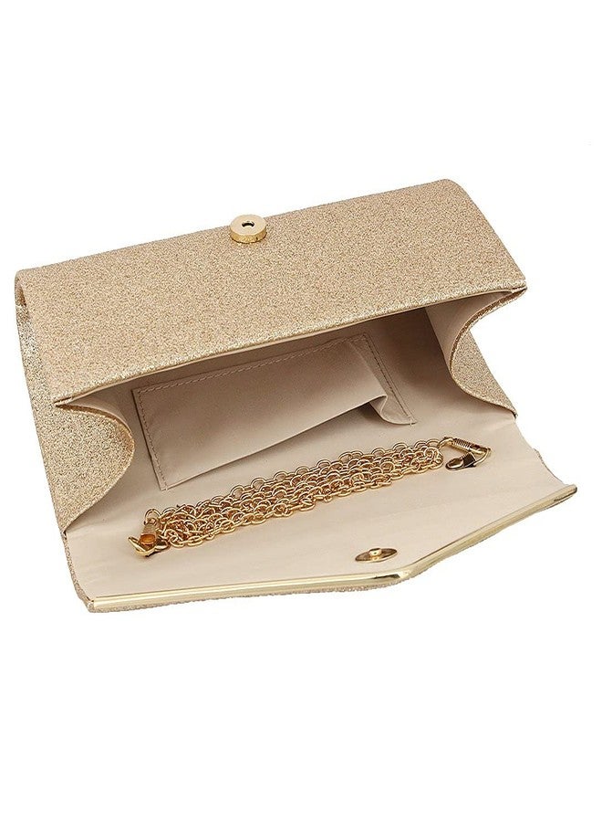 Naimo Flap Dazzling Clutch Bag Evening Bag with Detachable Chain - Image 5