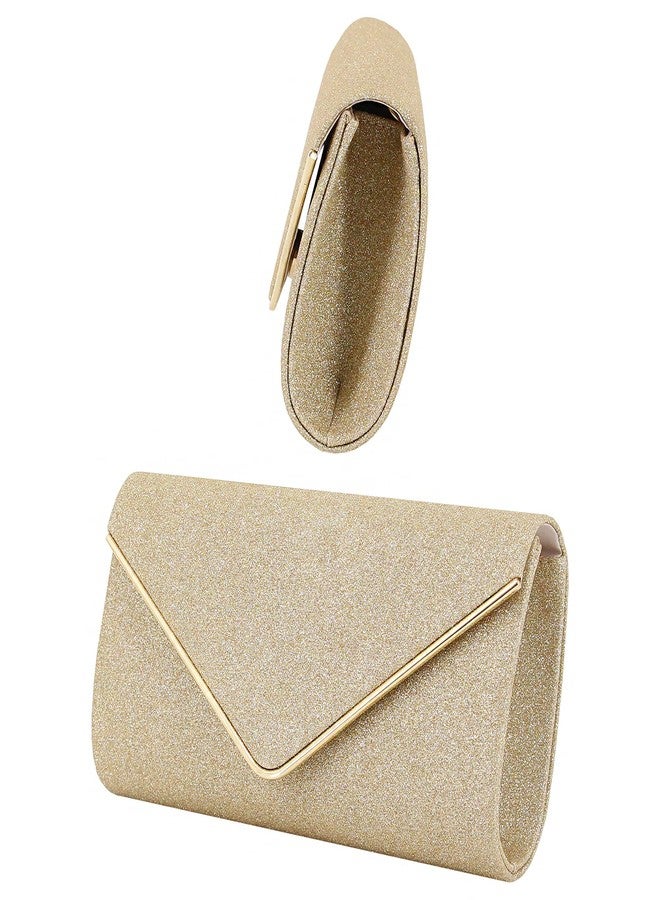 Naimo Flap Dazzling Clutch Bag Evening Bag with Detachable Chain - Image 4
