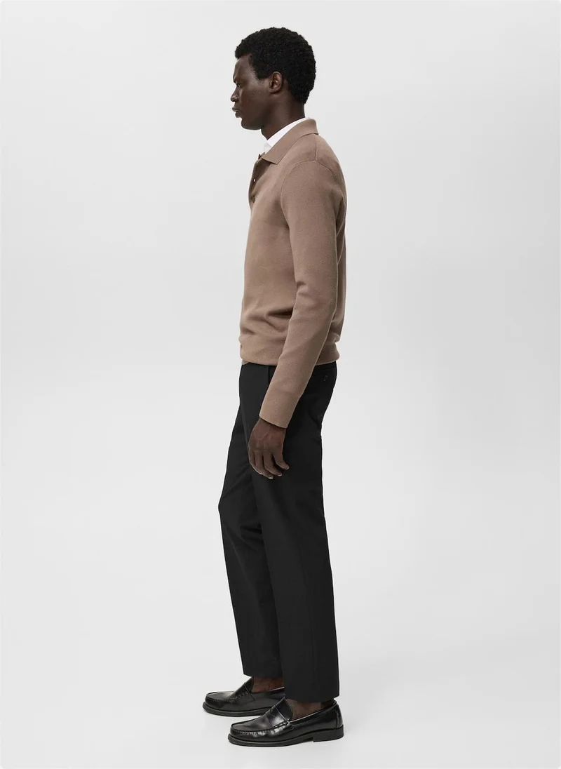 Mango Man Bologna slim-fit comfort-stretch trousers