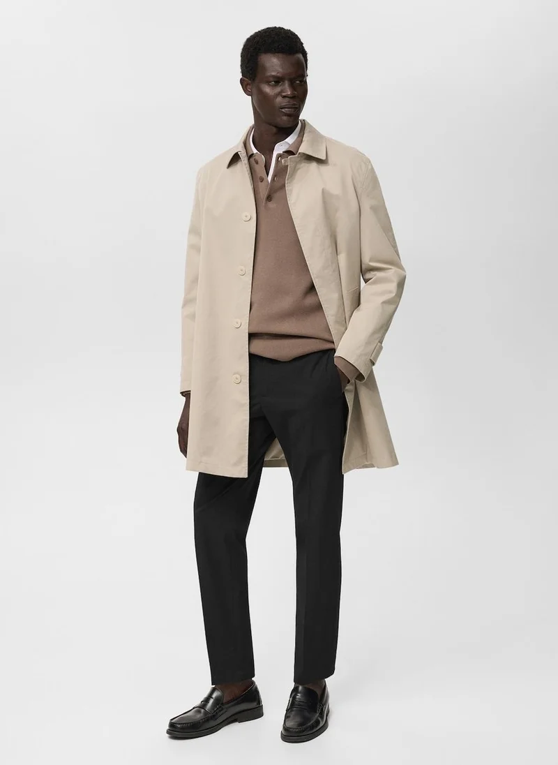 Mango Man Bologna slim-fit comfort-stretch trousers