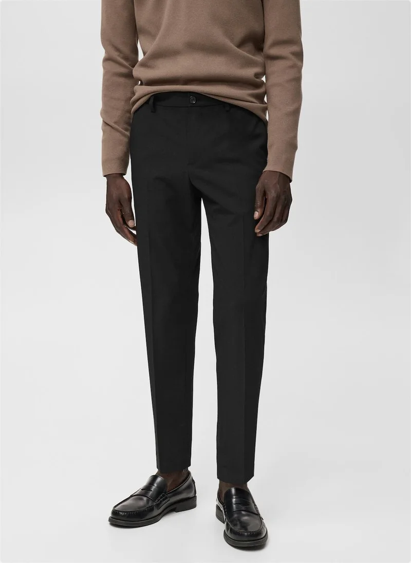 مانجو مان Bologna slim-fit comfort-stretch trousers