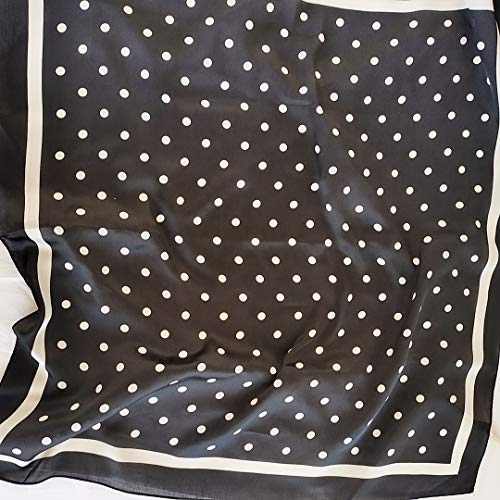 FONYVE Silk Feeling Scarf Medium Square Satin Head Wrap for Women 27.5 inches - Image 2