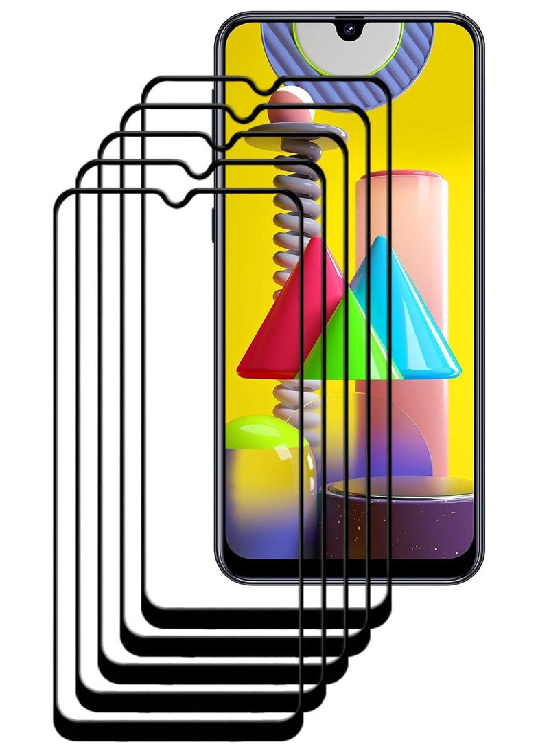 ACLIX 5 Pieces Antistatic ESD Dustproof Premium Quality High Definition Tempered Glass Screen Protector Designed For Samsung Galaxy M31 - Image 1