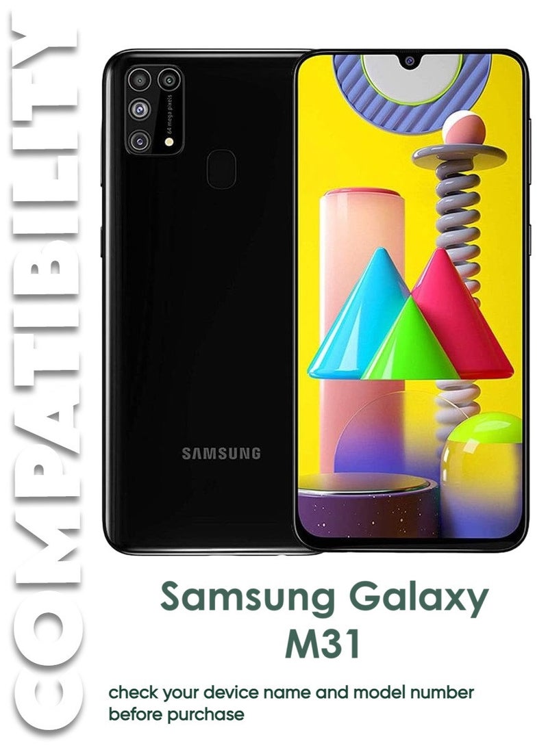 ACLIX 5 Pieces Antistatic ESD Dustproof Premium Quality High Definition Tempered Glass Screen Protector Designed For Samsung Galaxy M31 - Image 3