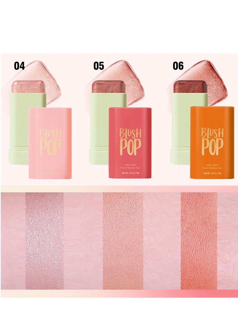 Excefore Highlighter Creamy Blush Stick, Skin-Illuminating Highlighter Makeup Stick, Long Lasting Waterproof Smooth Luminizer Shimmer Stick, Suitable for Girls and Women (Pearl White) - Image 5