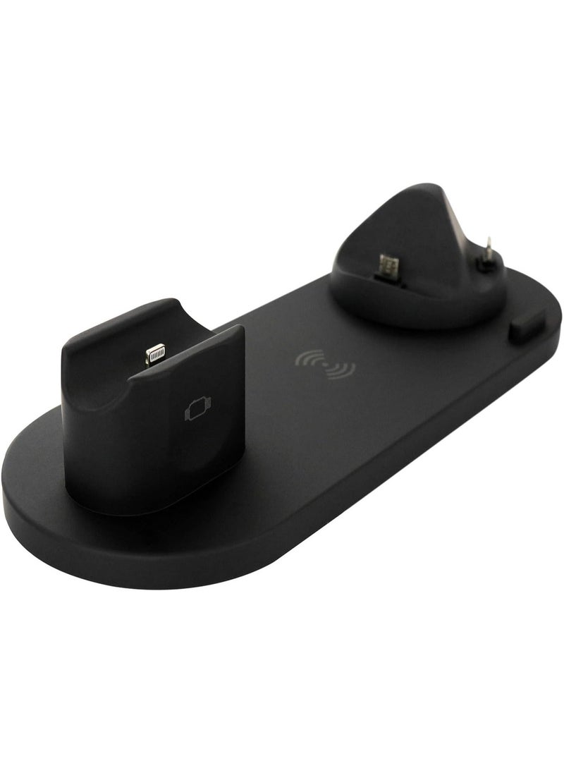 BGM 6-in-1 Wireless Charging Stand for iPhone/Android/Type-C with USB Port, Charger Dock Station for Apple Watch/AirPods/Samsung/Huawei/LG/HTC - Image 3