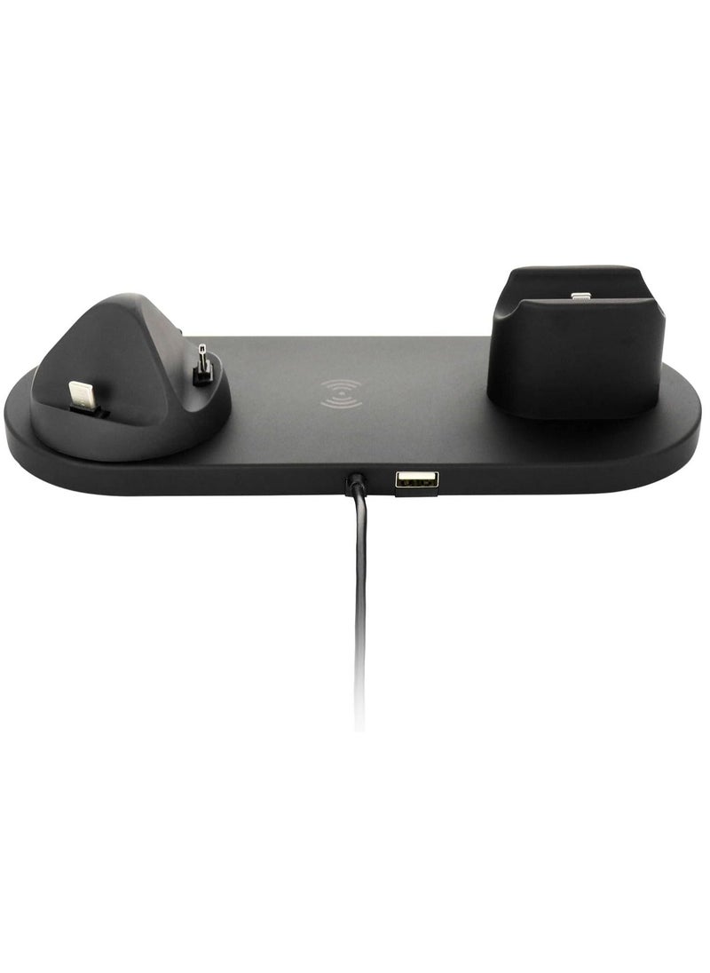 BGM 6-in-1 Wireless Charging Stand for iPhone/Android/Type-C with USB Port, Charger Dock Station for Apple Watch/AirPods/Samsung/Huawei/LG/HTC - Image 5