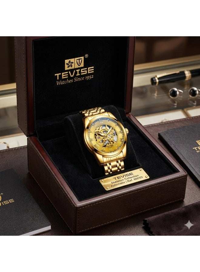 TEVISE Automatic Skeleton Watch Water Proof Watches Men Luxury Brand Automatic Mechanical  Watch - Image 1