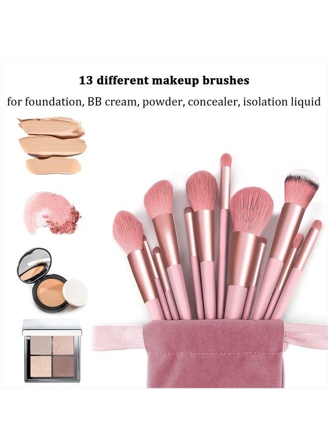 Koccido Makeup Brushes 22 Pcs Makeup Kit,Foundation Brush Eyeshadow Brush Make up Brushes Set (Pink, 22 Piece Set) - Image 3