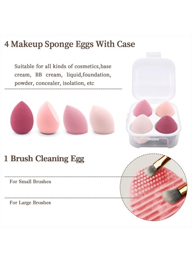 Koccido Makeup Brushes 22 Pcs Makeup Kit,Foundation Brush Eyeshadow Brush Make up Brushes Set (Pink, 22 Piece Set) - Image 5