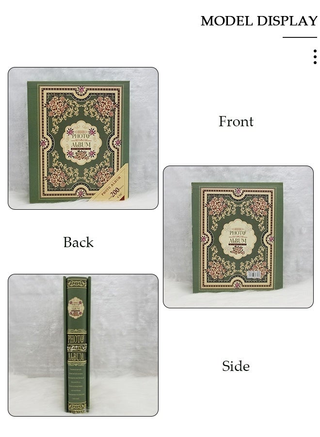 DUNISO 200 Pockets Stamping Photo Album for 6 Inches Photos Portable Photo Album for Family Wedding Boys Girls - Image 2