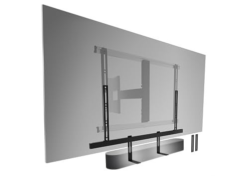 Vogel's Vogels Sound 3550 soundbar Mount Also fits Bose Soundbar 500700 Sonos ArcUltraBeamPlaybar Samsung Sony LG and JBL Mount for VESA 100 to 600 Black Max 143 lbs 65 kg - Image 1