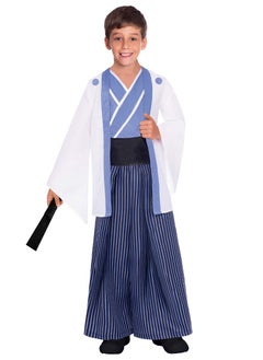 Party Centre Child Japanese Boy National Costume, Traditional Japanese Samurai Costume  - Image 1