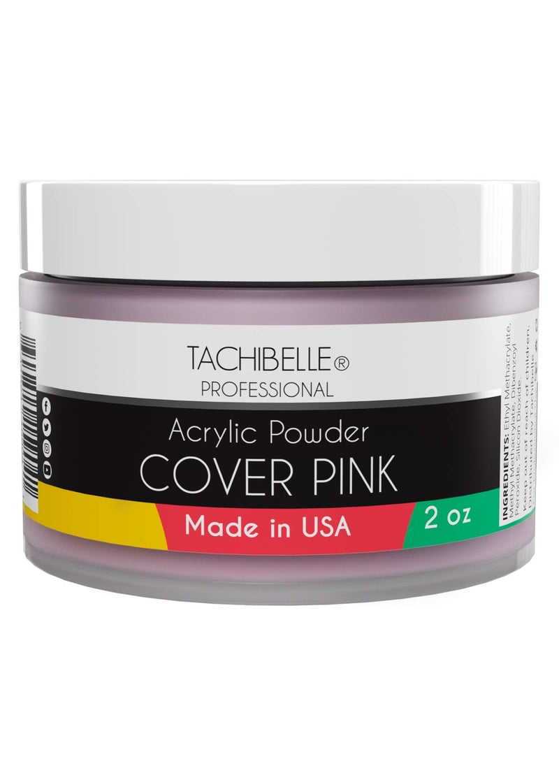Tachibelle - Tachibelle Professional Acrylic Nail System Acrylic Powder, 2 oz. Made in USA. Used in Professional Salons. (Cover Pink 2oz) - Image 1